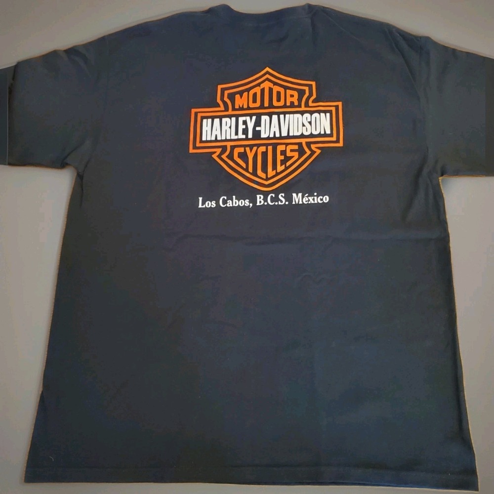 Harley Davidson T-shirt Men's Size 2XL  Las Cabos B.C.S. Mexico Biker Motorcycle